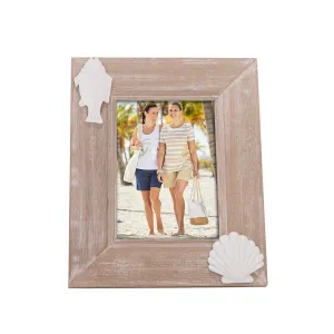 5 in. x 7 in. Wood Fish & Shell Frame