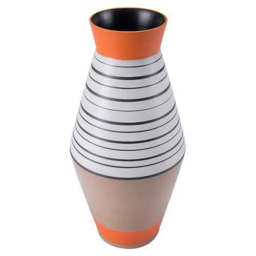 8.1" x 8.1" x 16.7" Multicolor, Ceramic, Large Vase