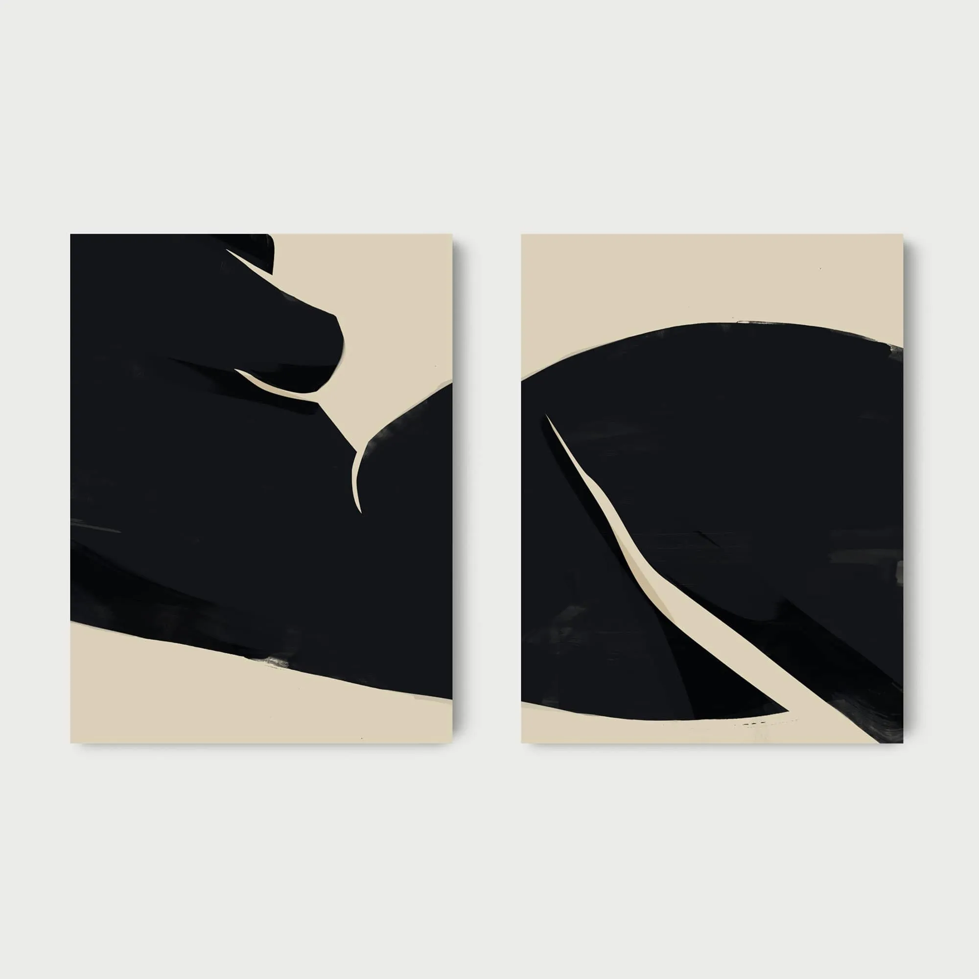 Abstract Figure Wall Art Set