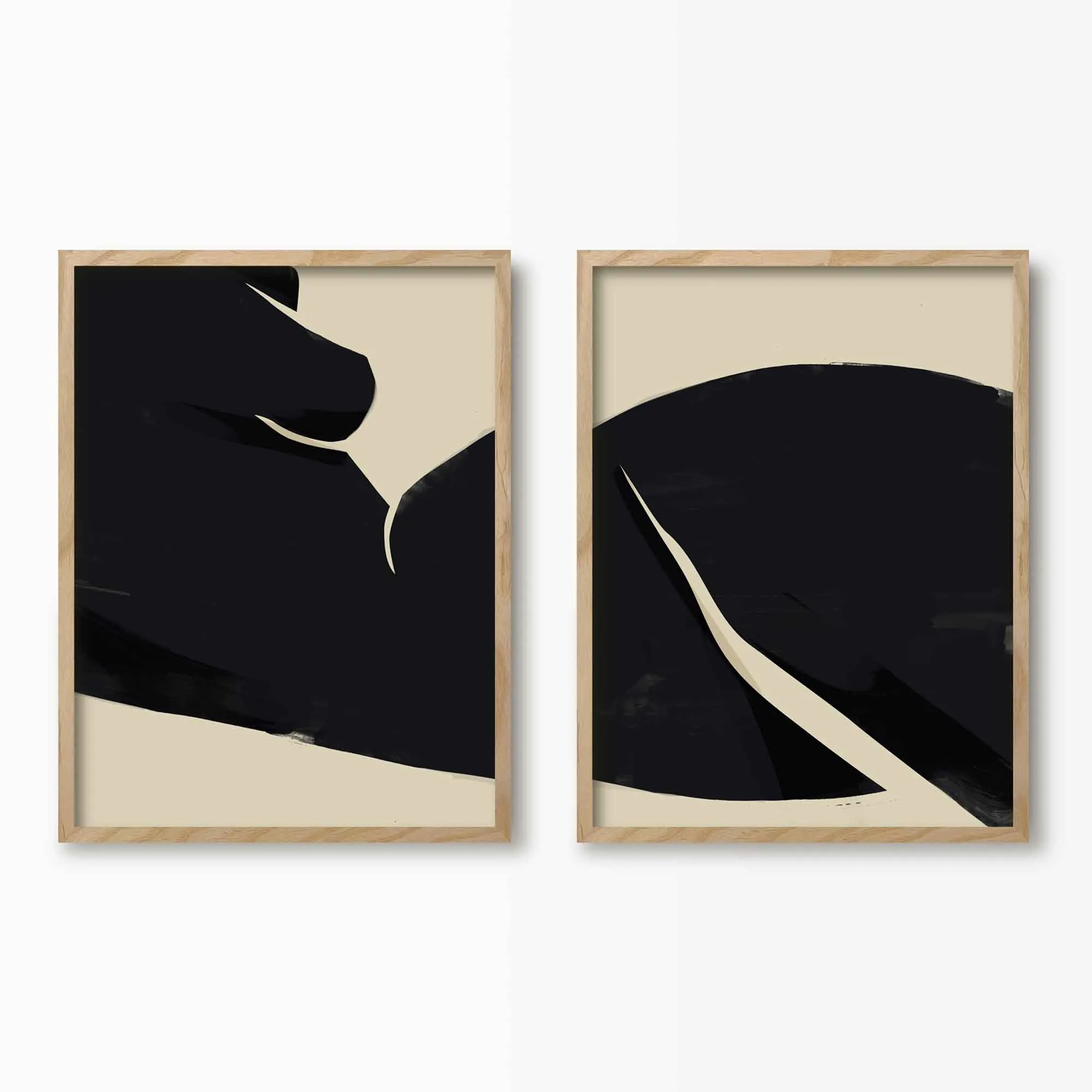 Abstract Figure Wall Art Set