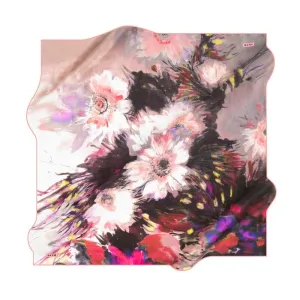 Aker Floral Elegance Silk Scarf No. 91