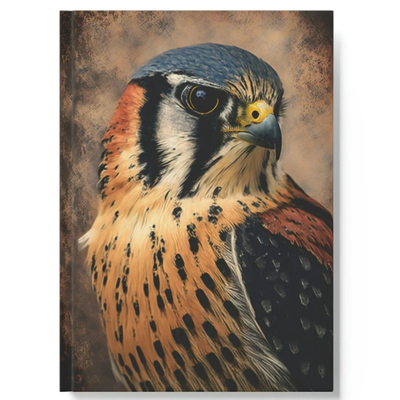 American Kestrel Portrait Hard Backed Journal