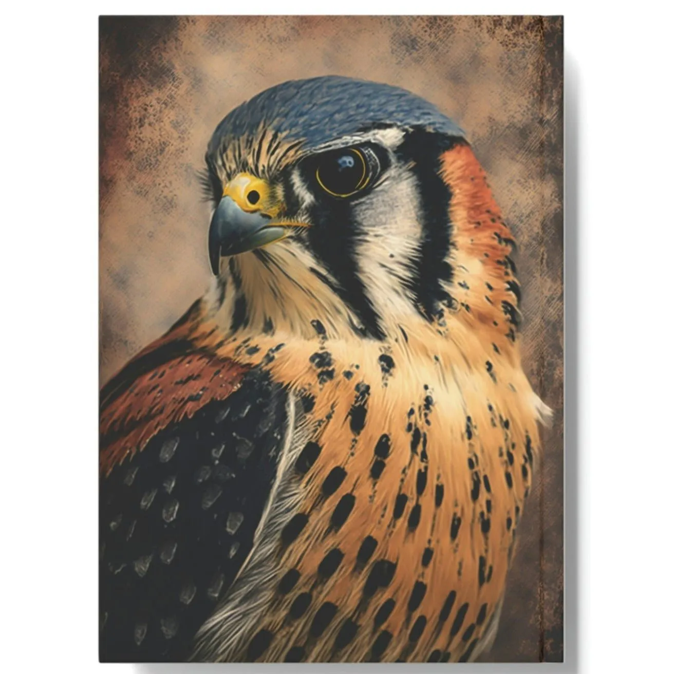 American Kestrel Portrait Hard Backed Journal