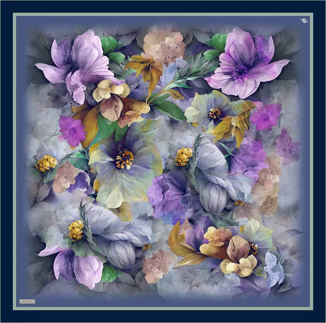 Armine Felicity Floral Silk Scarf #80