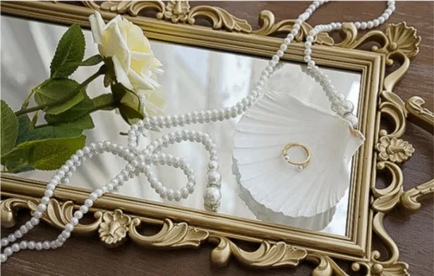 Baroque Vintage Mirror Tray