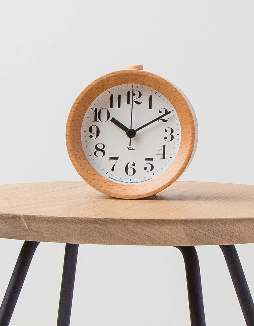 Beech Wood Alarm Clock