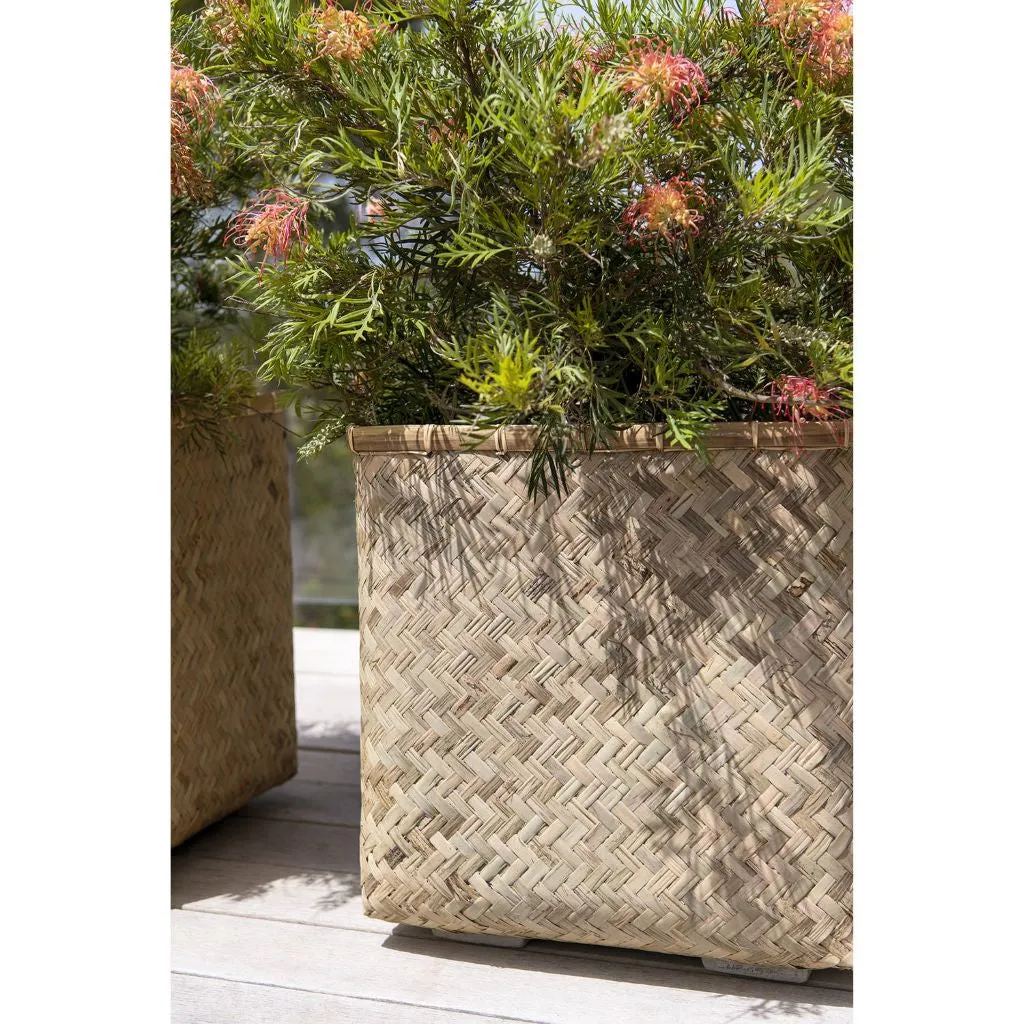 Bohemian Cement Bamboo Basket - Kobe