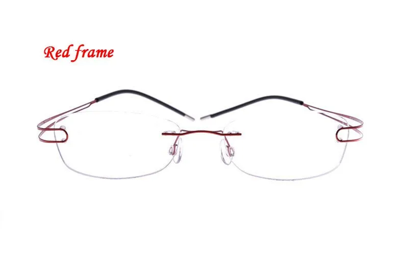 Brightzone Unisex Rimless Square Titanium Eyeglasses 4022