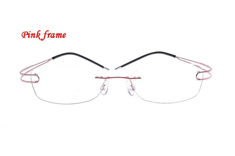 Brightzone Unisex Rimless Square Titanium Eyeglasses 4022