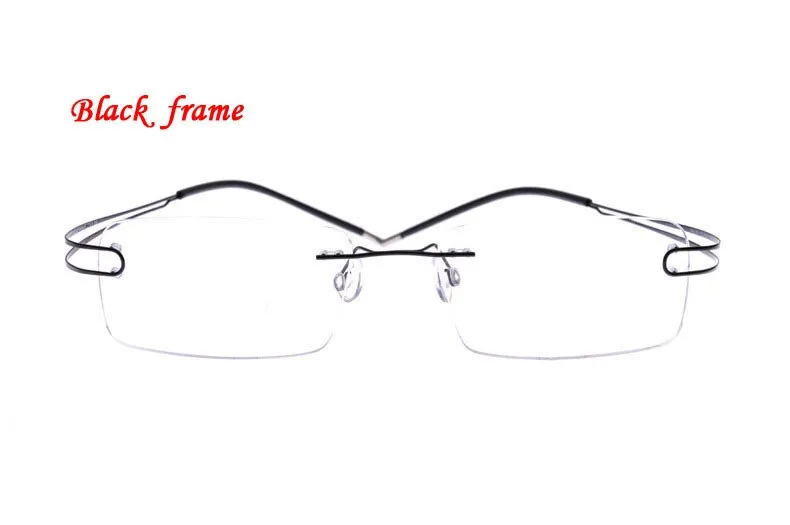 Brightzone Unisex Rimless Square Titanium Eyeglasses 4022