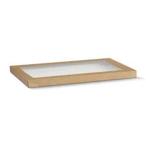 BULK 100pk Large Brown Window Lid 583x275x30mm (LIDS ONLY)