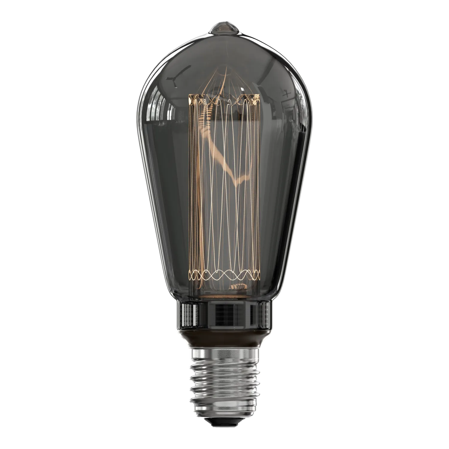 Calex Crown Series Filament LED Lamp - E27 - ST64 - Titanium - 3.5W - Dimmable