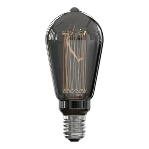 Calex Crown Series Filament LED Lamp - E27 - ST64 - Titanium - 3.5W - Dimmable