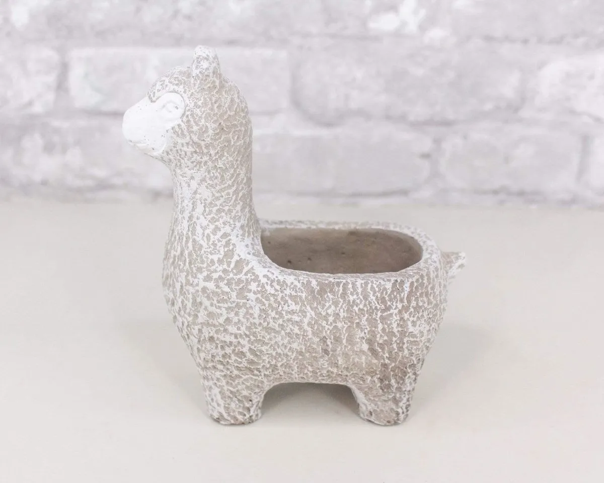 Cement Llama Planter