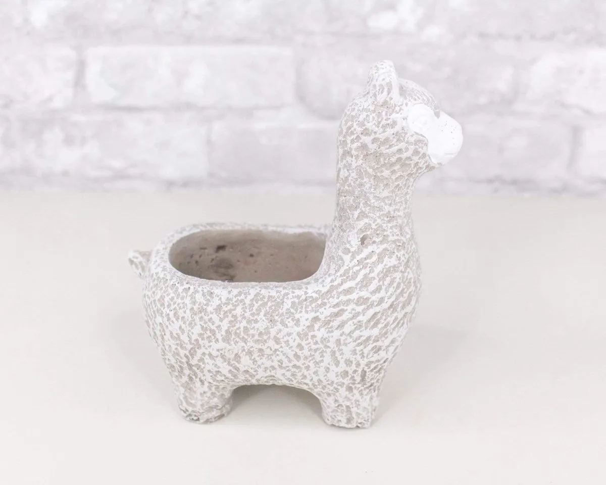 Cement Llama Planter