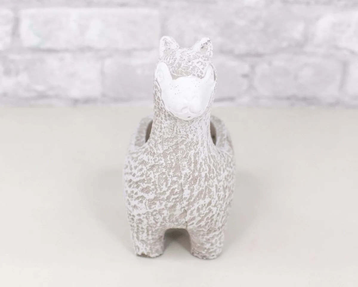 Cement Llama Planter