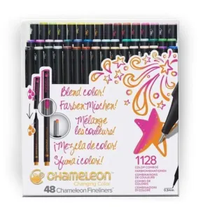 Chameleon Fineliners 48 pack Brilliant Colors