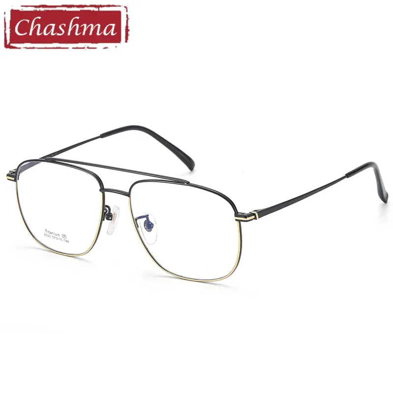 Chashma Unisex Oval Titanium Full Rim Eyeglasses 8390