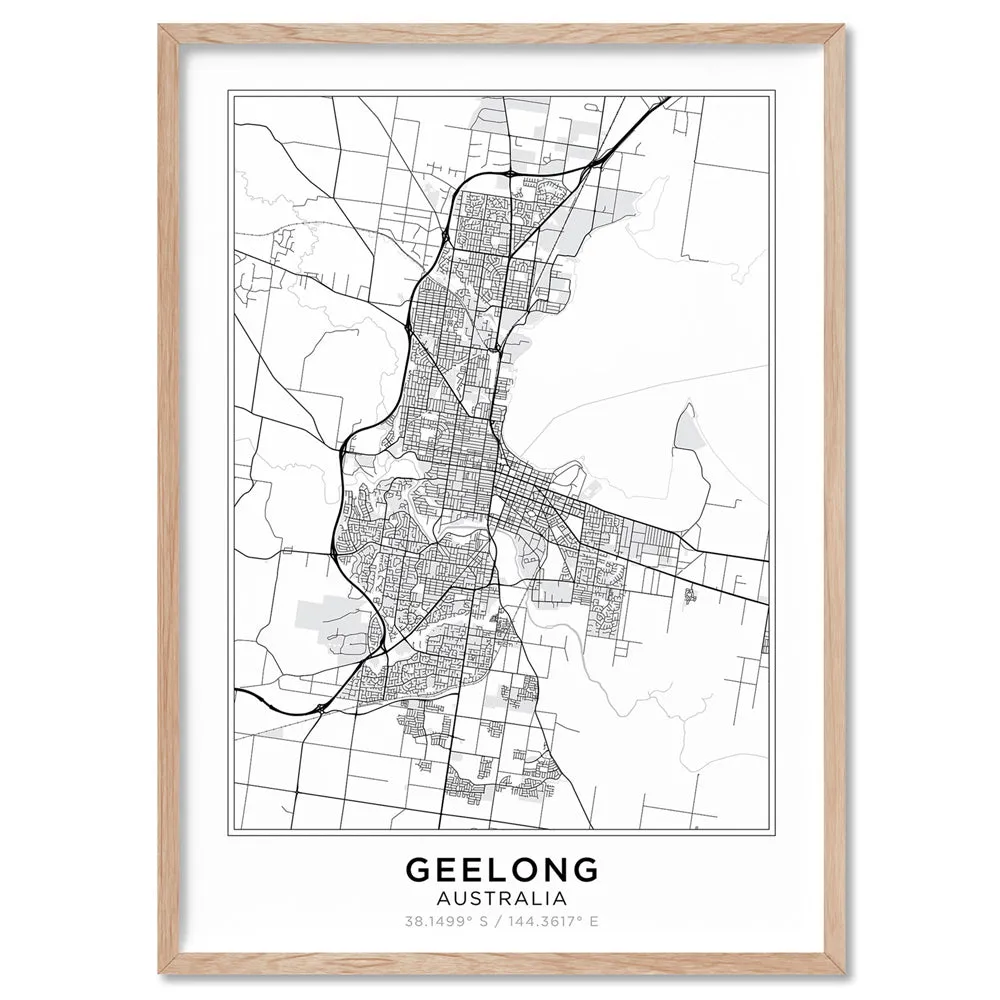 City Map | GEELONG - Art Print