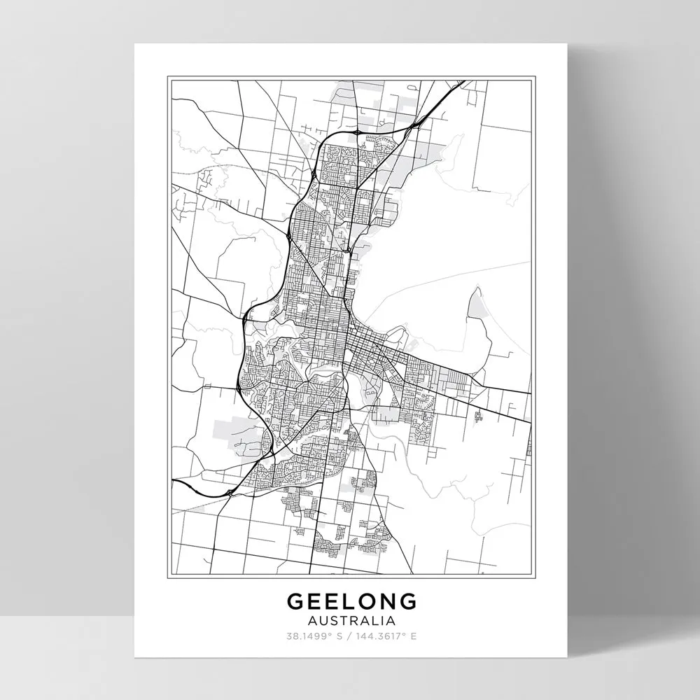 City Map | GEELONG - Art Print