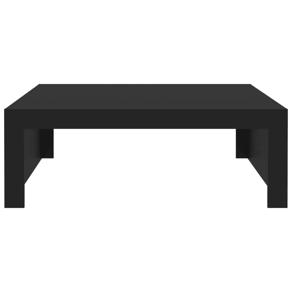 Coffee Table Black 100x100x35 cm Engineered Wood