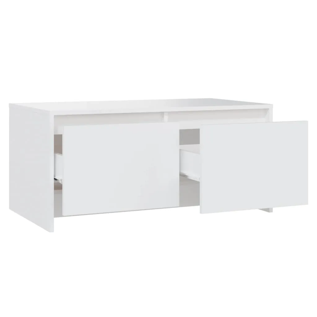 Coffee Table White 90x50x41.5 cm Chipboard