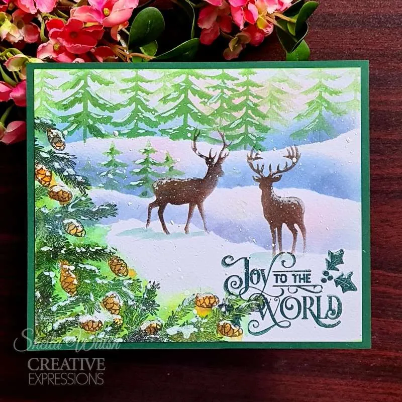 Creative Expressions Taylor Made Journals Clear Stamp 6"x 8" - Tis The Season