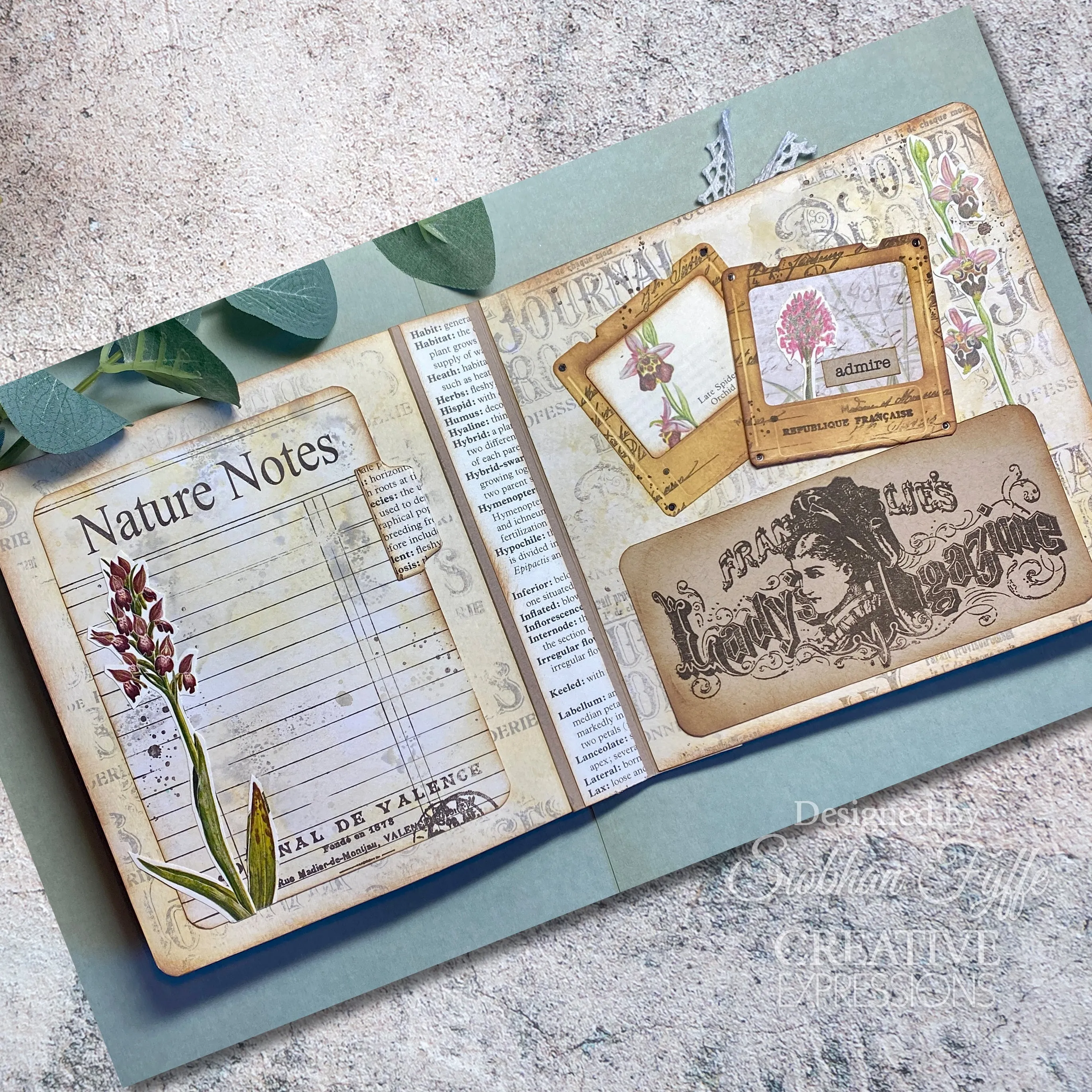 Creative Expressions Taylor Made Journals Mode De La Paris 6 in x 8 in Clear Stamp Set