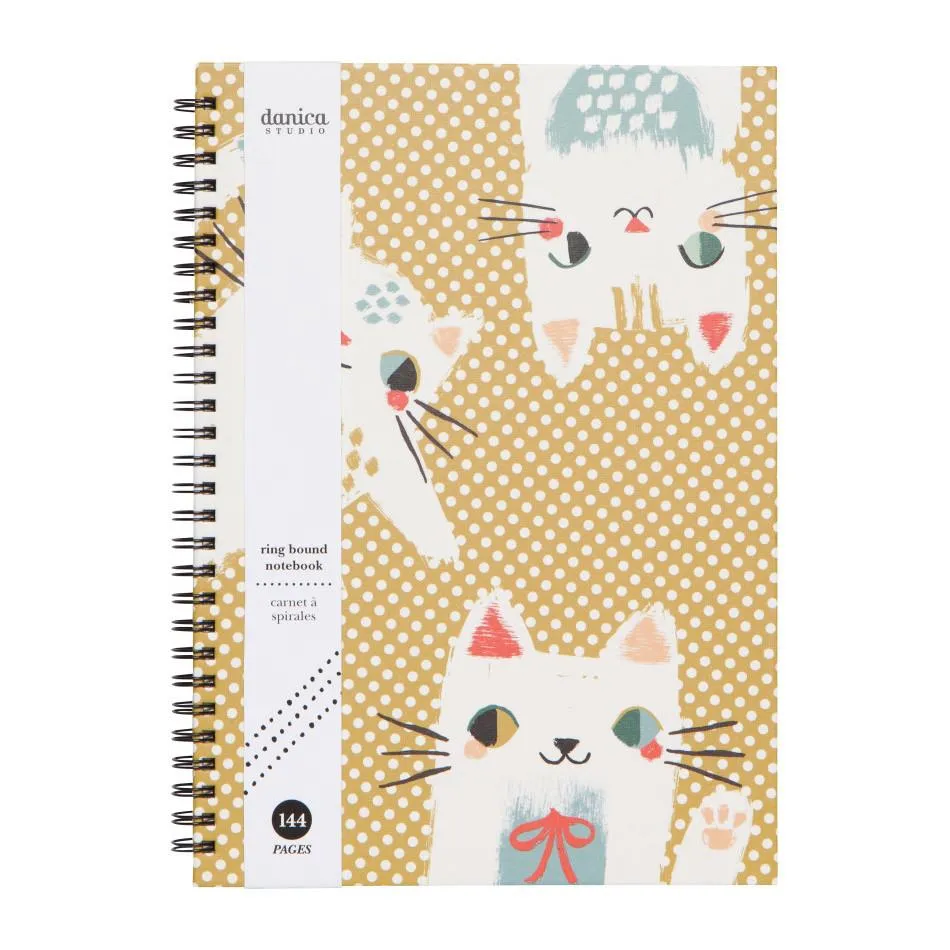 Danica Coil-Bound Notebook - Meow Meow