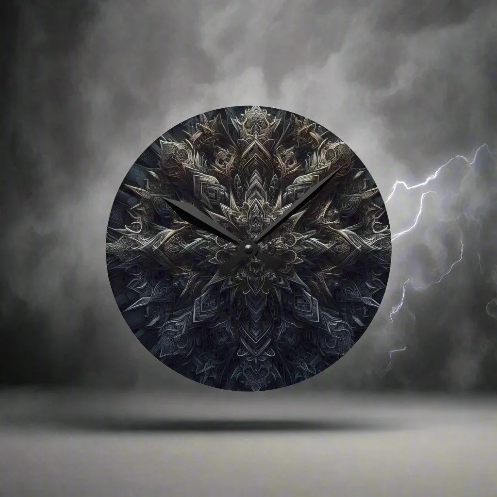 Dark Elegance Acrylic Wall Clock