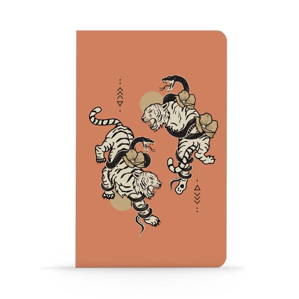 Denik Classic Layflat Notebook, Lined - Tigers