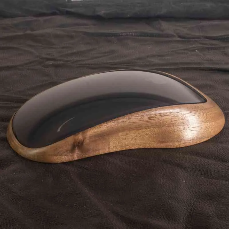 Ergonomic Apple Magic Mouse Base Tray Wood