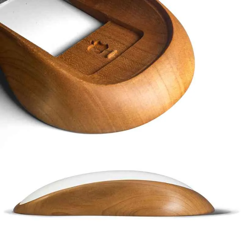 Ergonomic Apple Magic Mouse Base Tray Wood