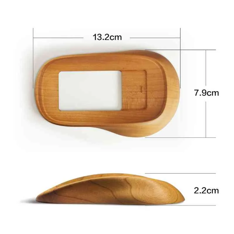 Ergonomic Apple Magic Mouse Base Tray Wood