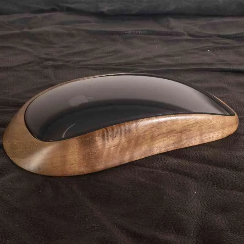 Ergonomic Apple Magic Mouse Base Tray Wood