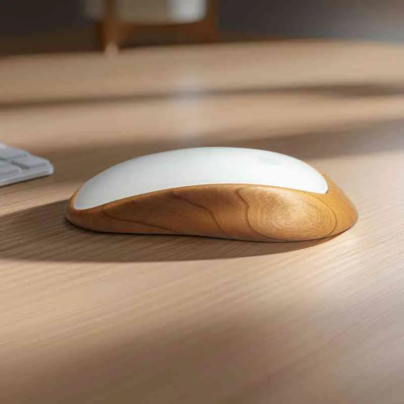 Ergonomic Apple Magic Mouse Base Tray Wood