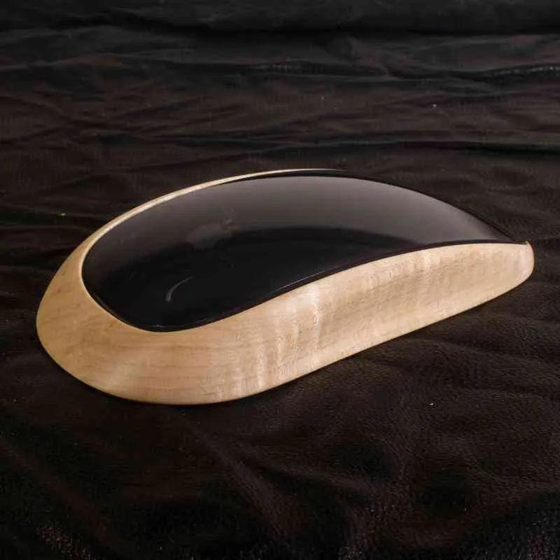 Ergonomic Apple Magic Mouse Base Tray Wood