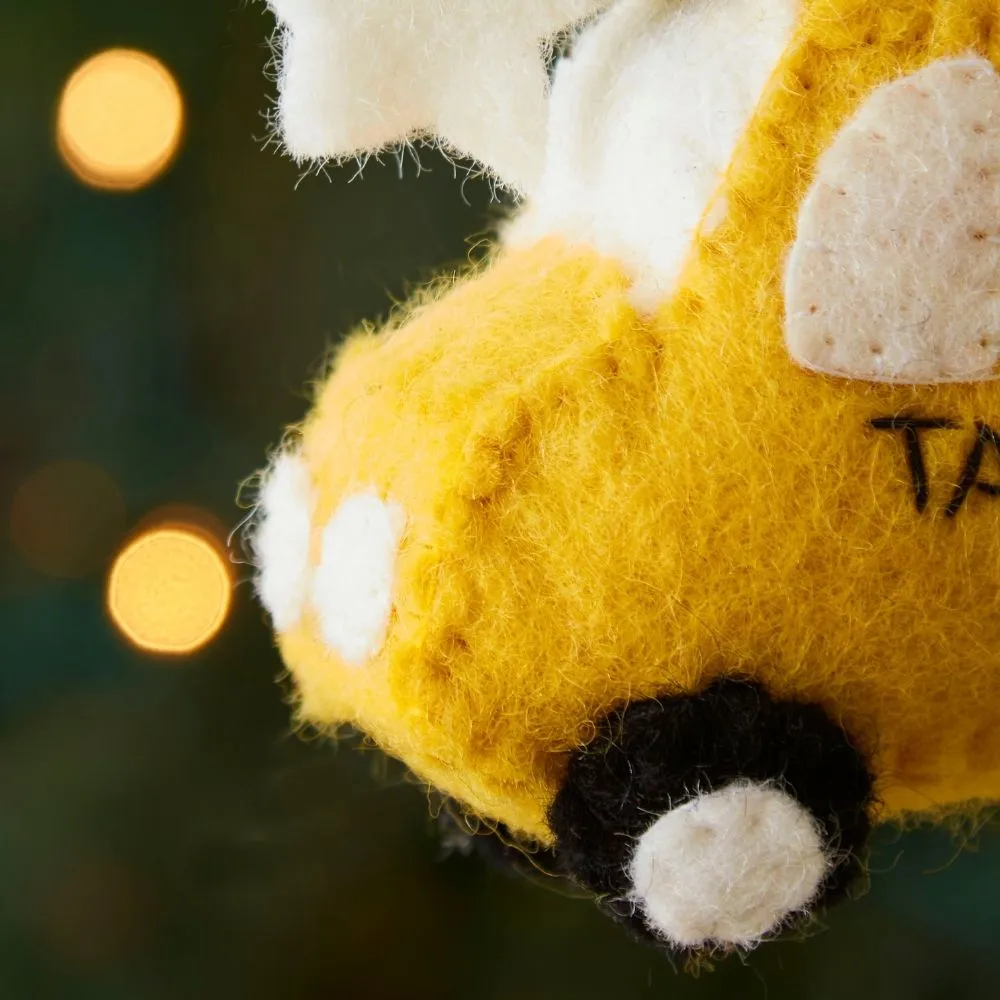 Felt Taxi Ornament