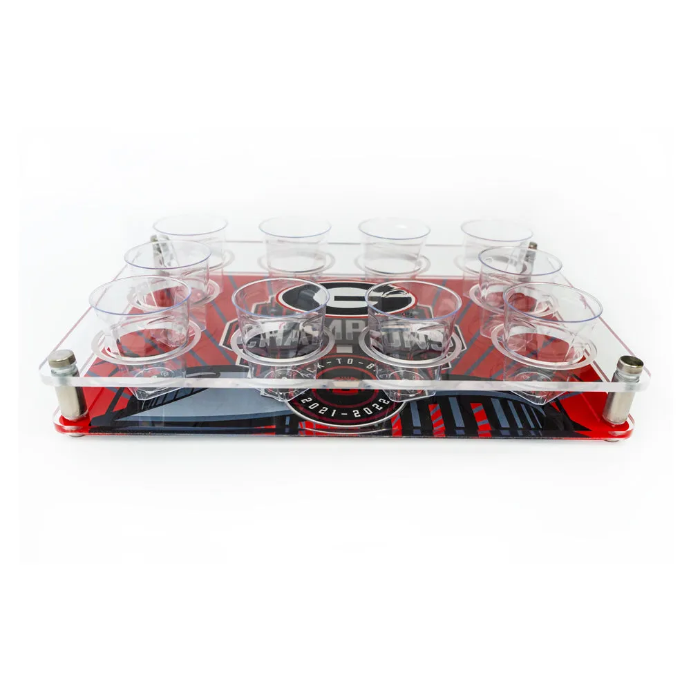 Georgia Bulldogs - Georgia National Champions SoFi Stadium Acrylic Shot Glass Tray