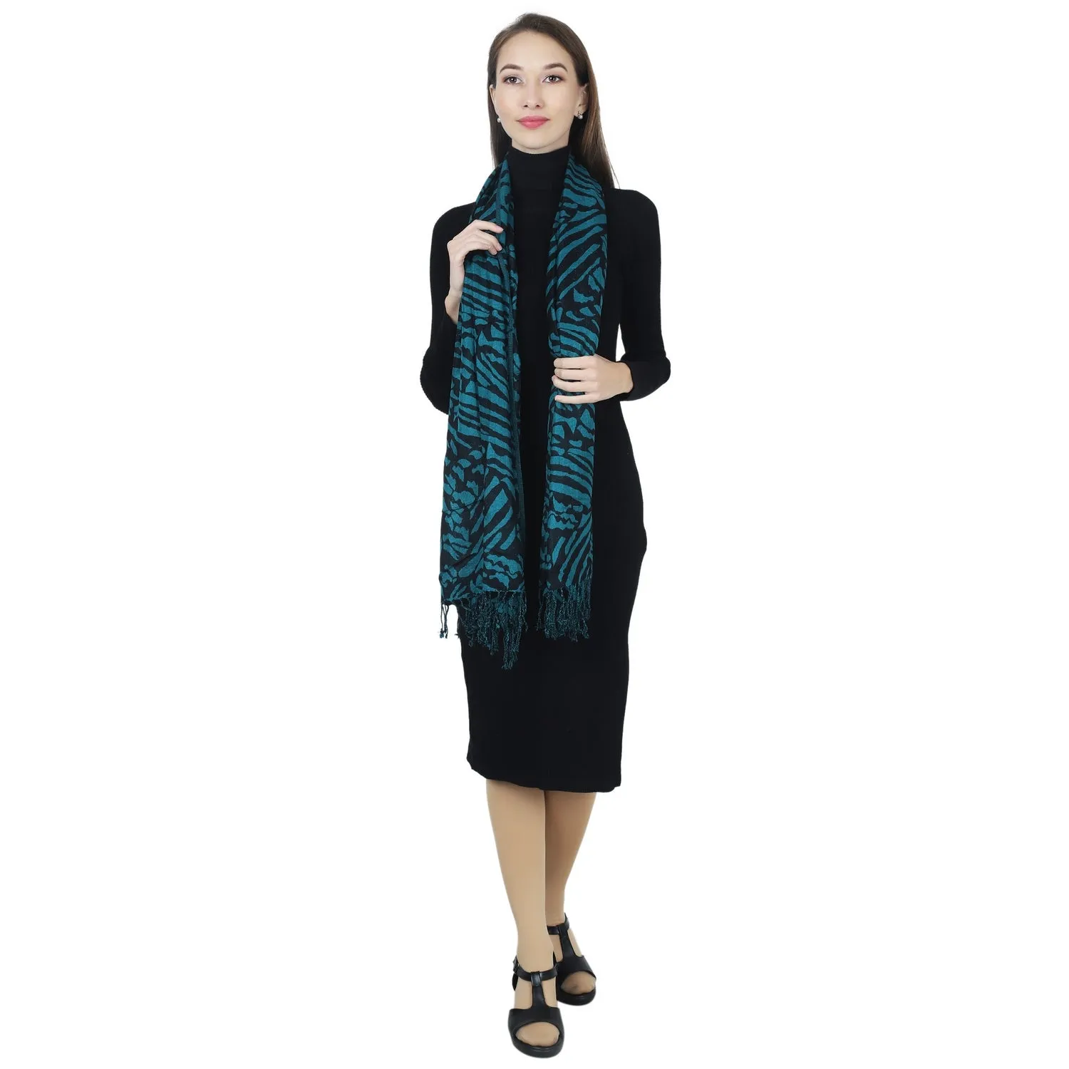 Green Python Elegance Scarf