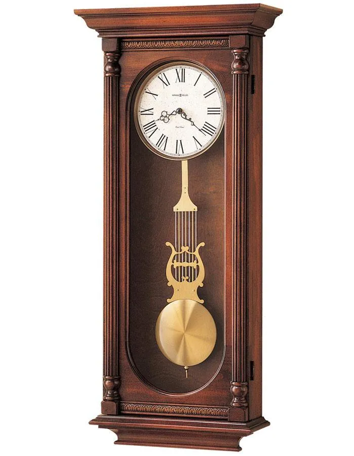 Howard Miller Helmsley Pendulum Wall Clock - Windsor Casual Finish - Dual-Chime