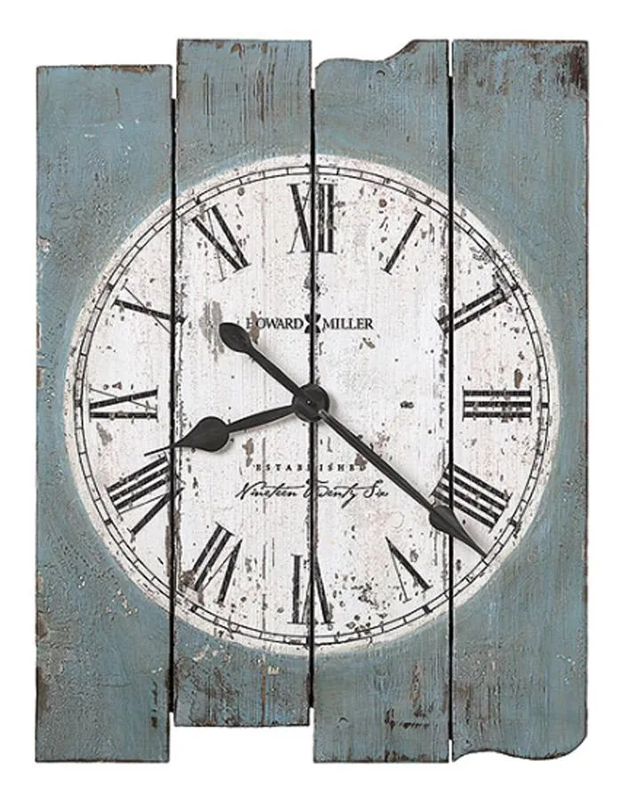 Howard Miller Mack Road Oversized Wall Clock - Painted Wooden Plank Design