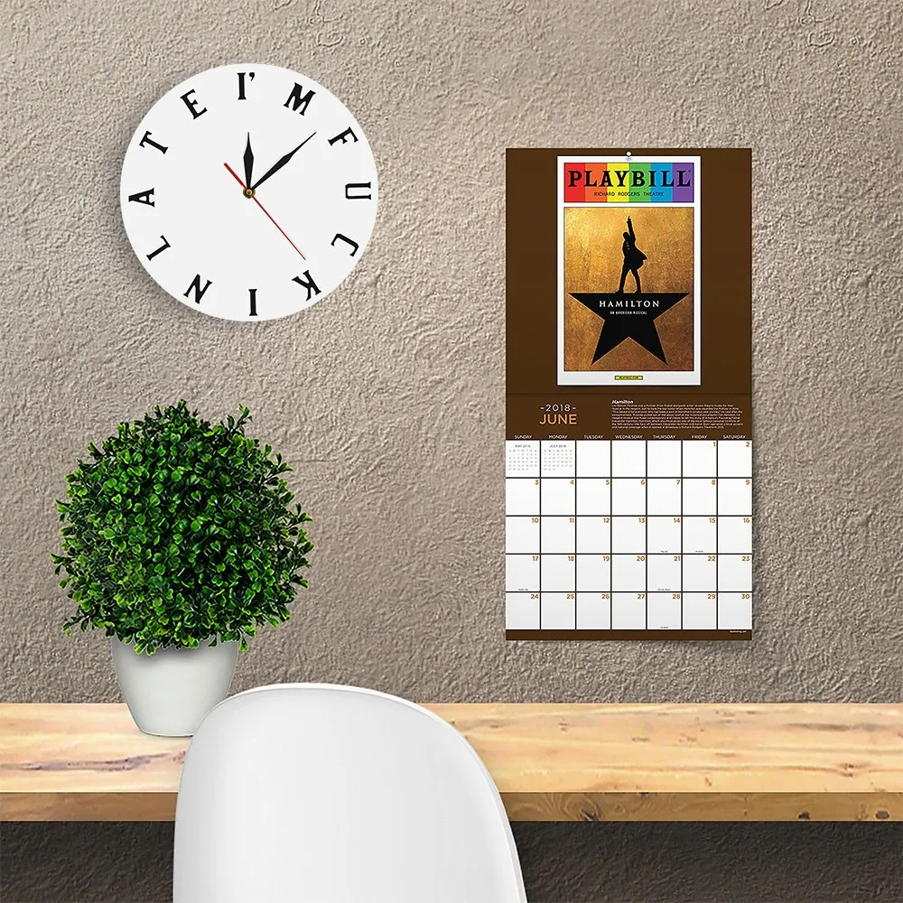 I'm F#*kin Late Wall Clock Mature Sweary Clock Moods Expression New Conception Of Time The Perfect Wall Clock For Procrastinator