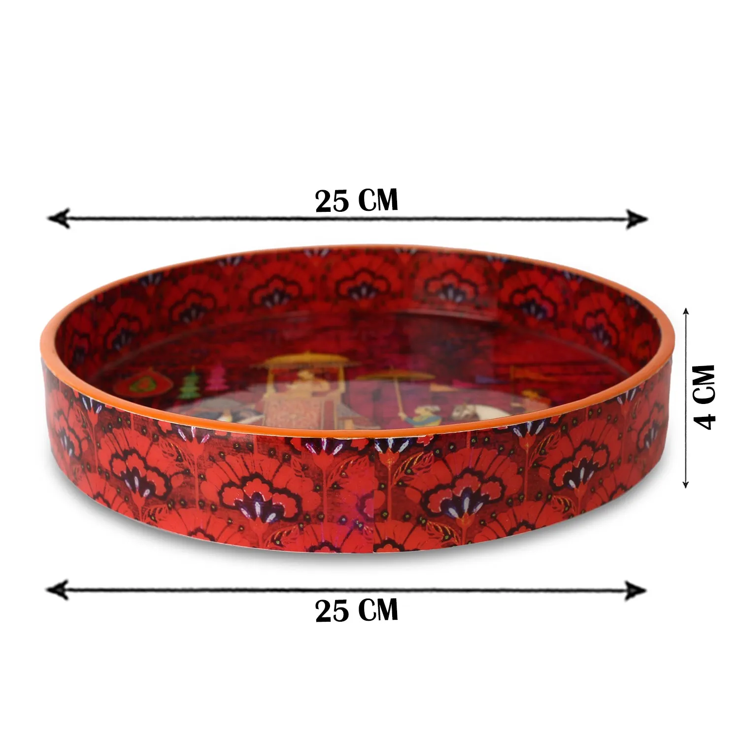 King Procession Enamel Round Tray