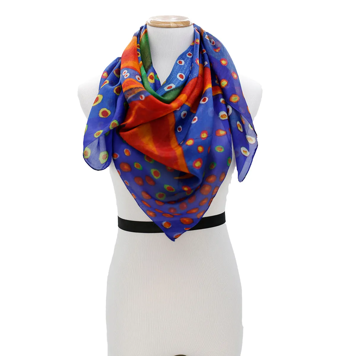 KOCKY Silk Square Scarf  Neckerchief Bird Of Paradise