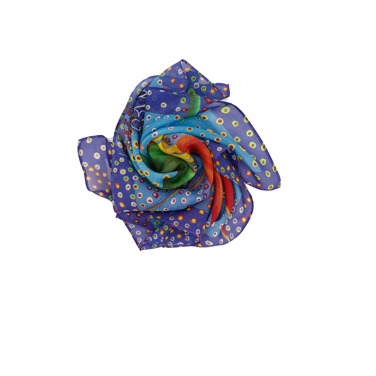 KOCKY Silk Square Scarf  Neckerchief Bird Of Paradise