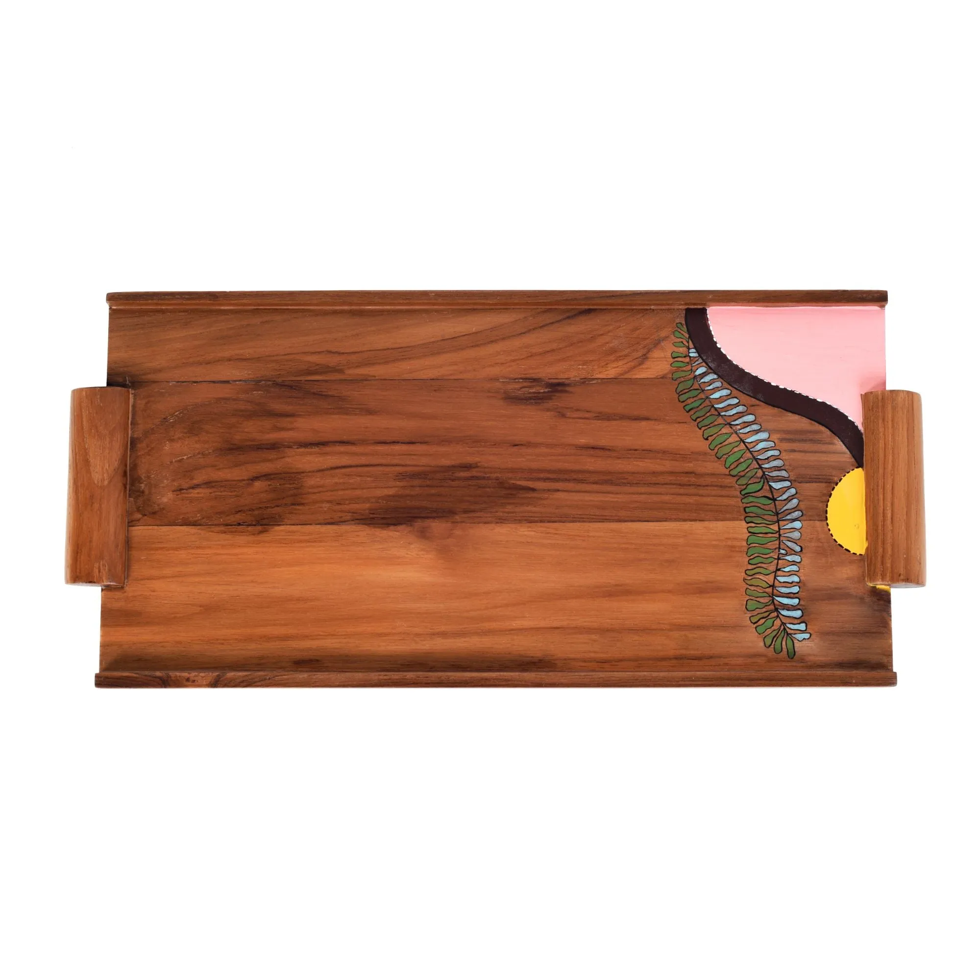 Leaf Patterns Rectangular Serving Trays (16.5x7.5x1)