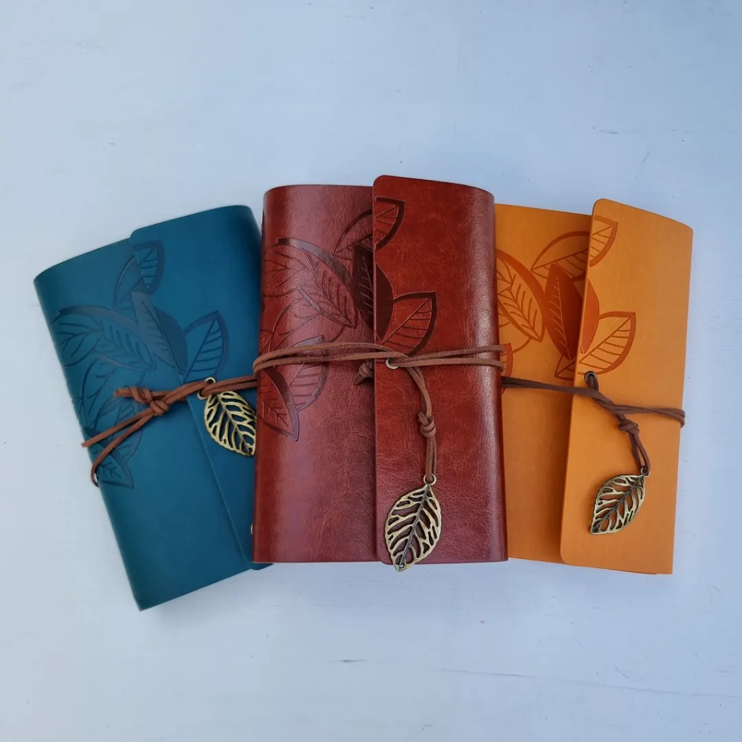 Leather Journal - Leaf Design