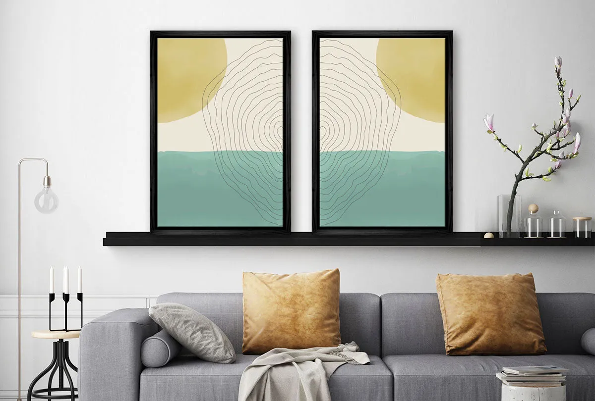 Minimalist Abstract Set 10AB | Abstract Wall Art Print