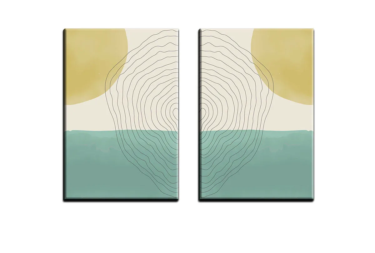 Minimalist Abstract Set 10AB | Abstract Wall Art Print